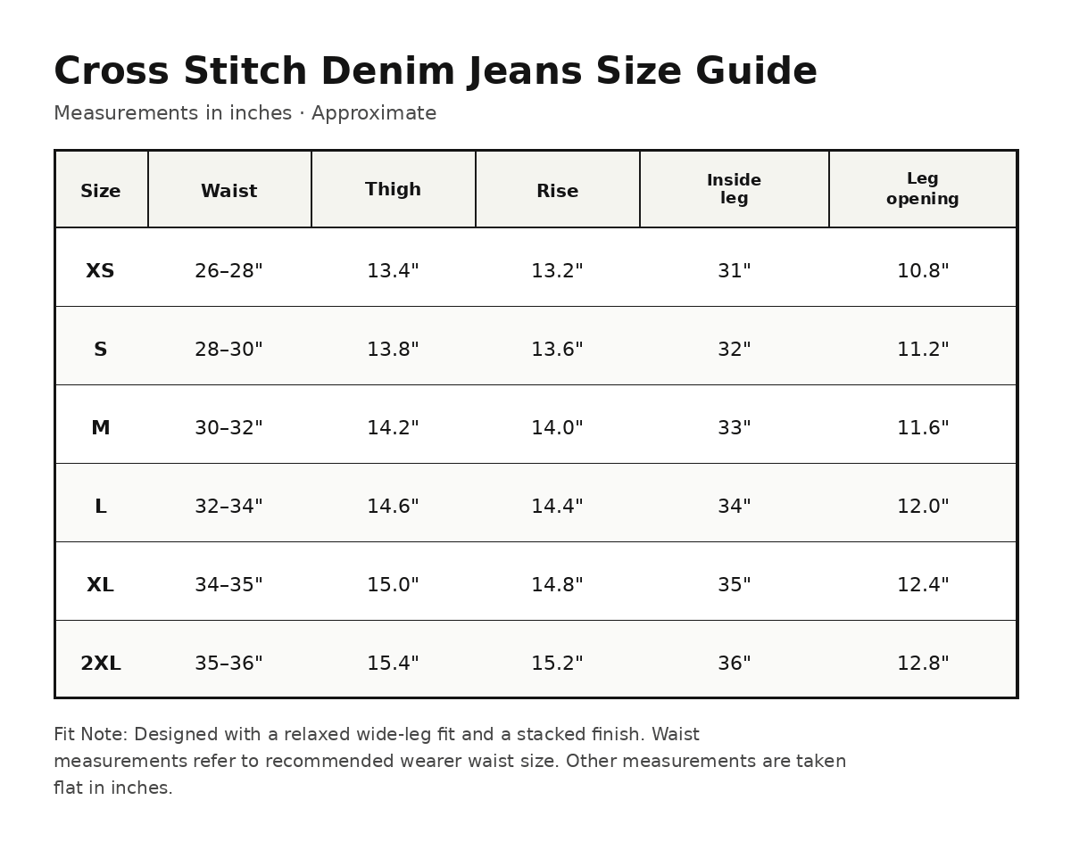 Cross Stitch Denim Jeans (Black/Yellow)
