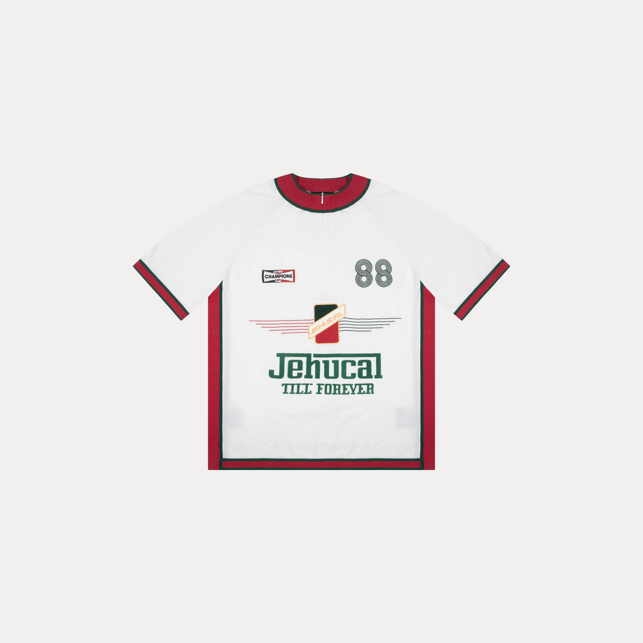 Cycling Knit Jersey (White/Red)