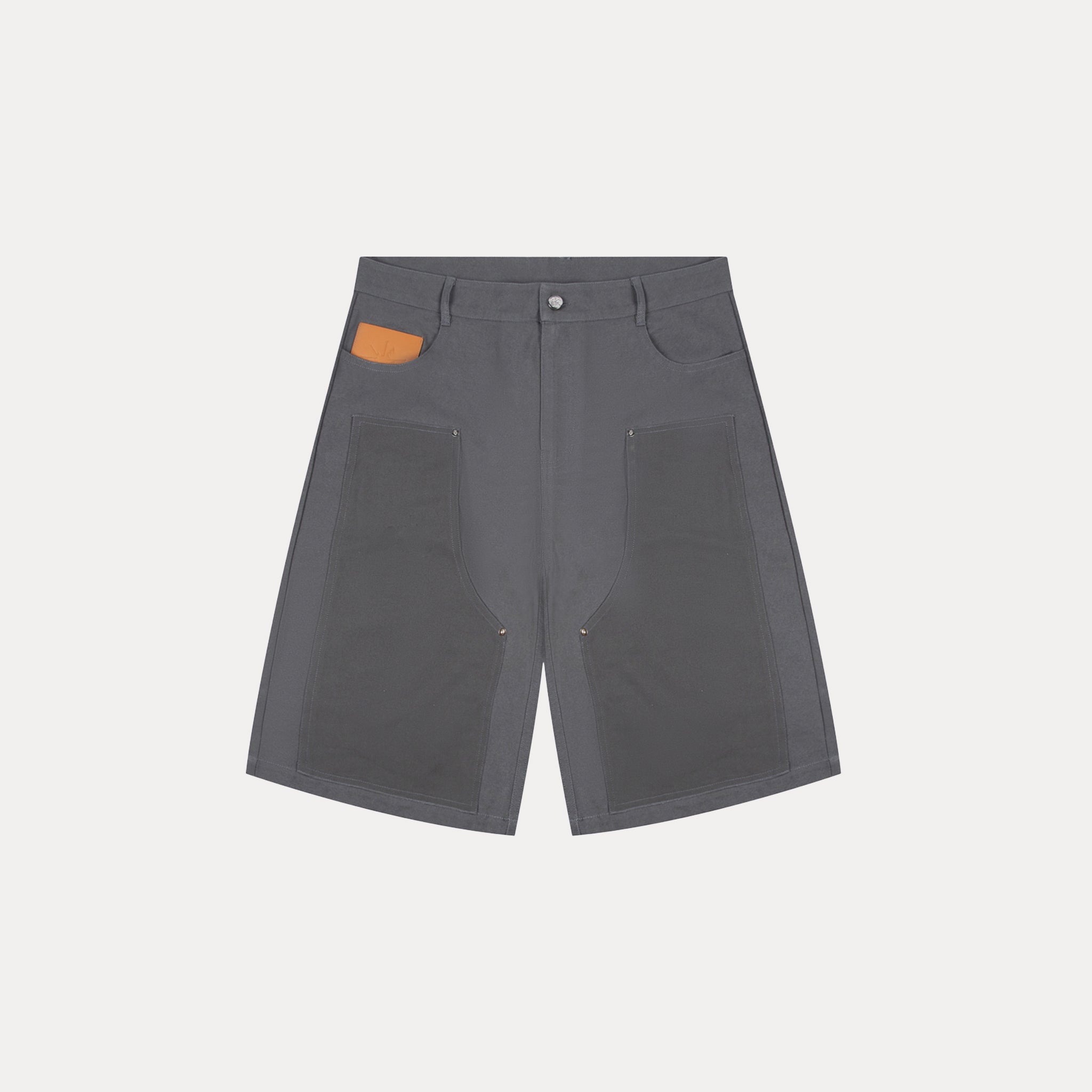 Double Knee Carpenter Shorts (Grey)