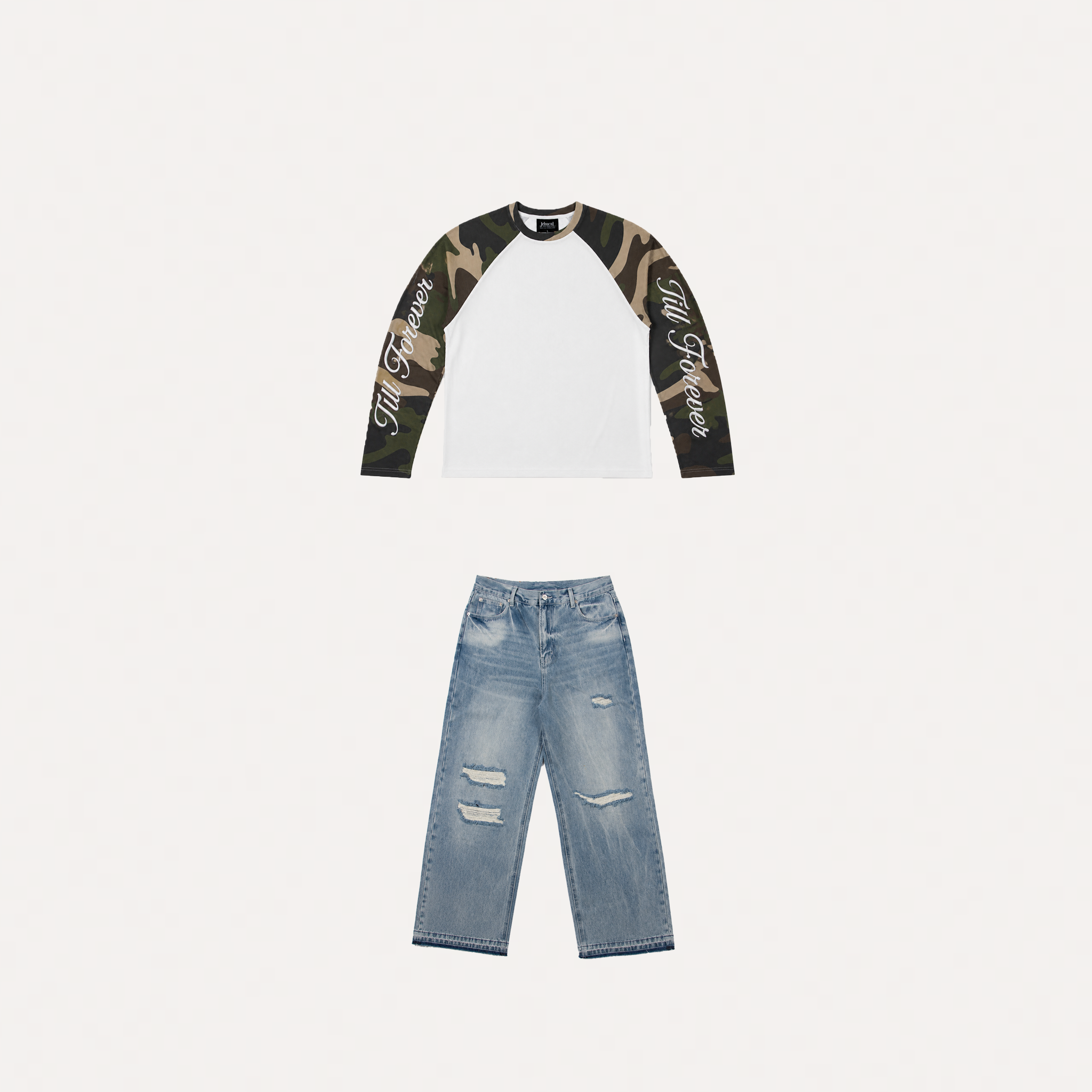 Stonewash Camo Long Sleeve bundle