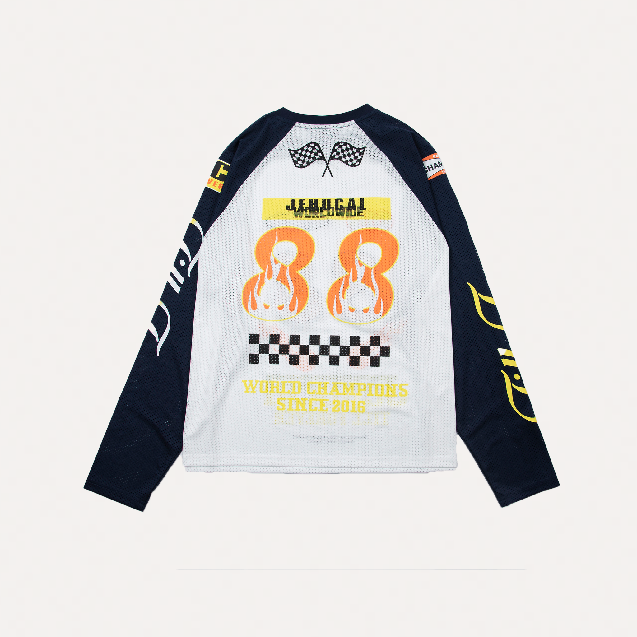 Racer Mesh Long Sleeve Tee