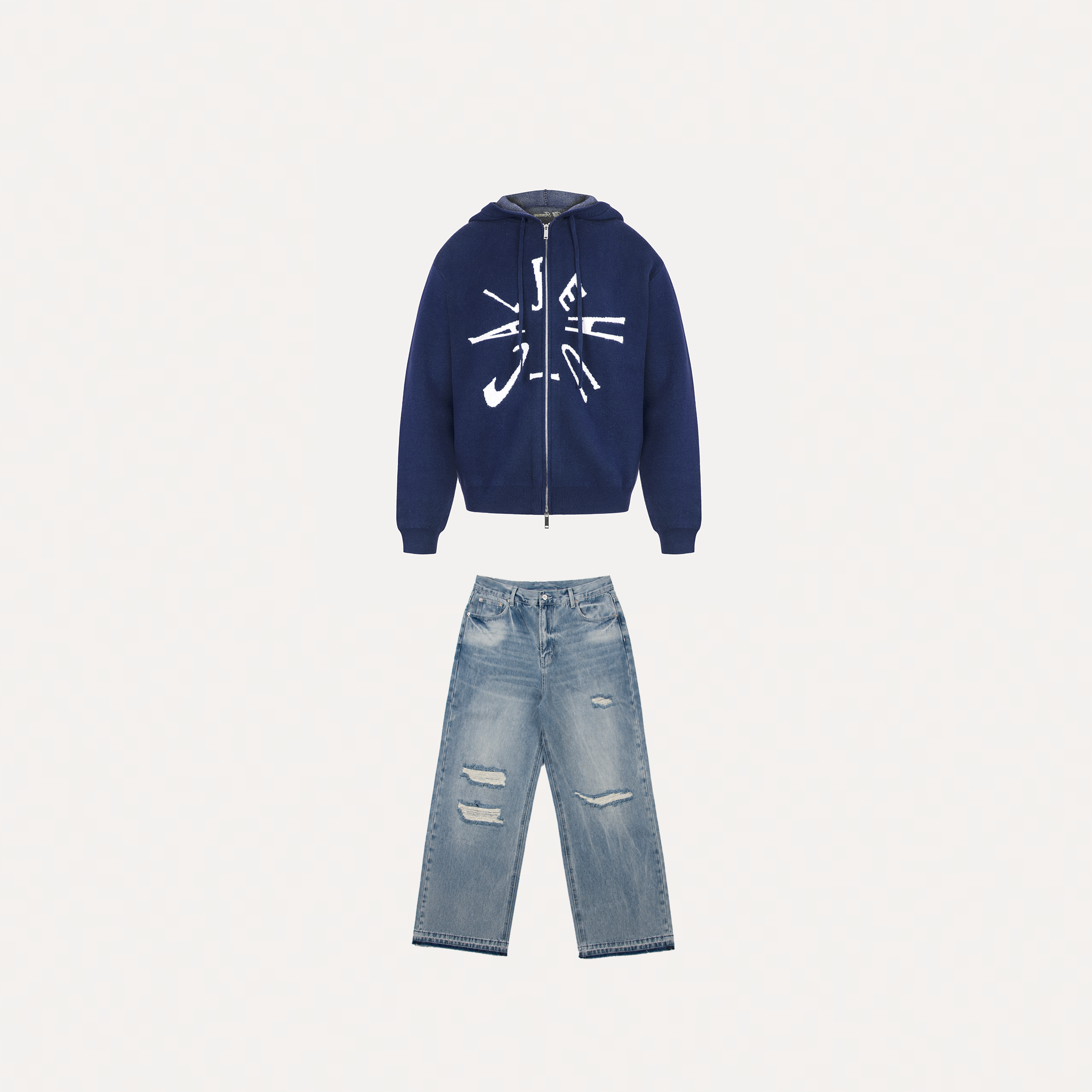 Stonewash Knit Bundle (Navy)