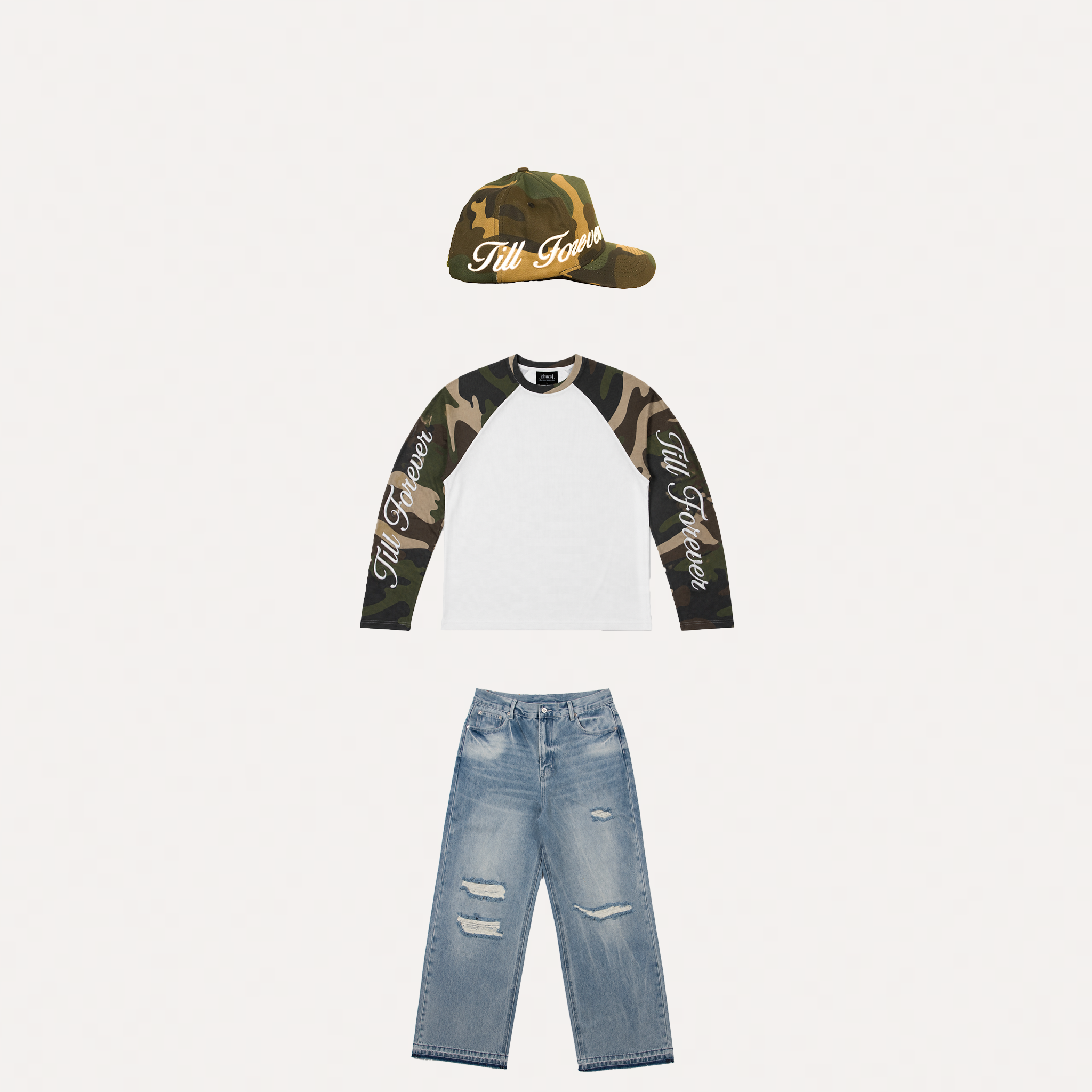 Stonewash Camo Cap Bundle