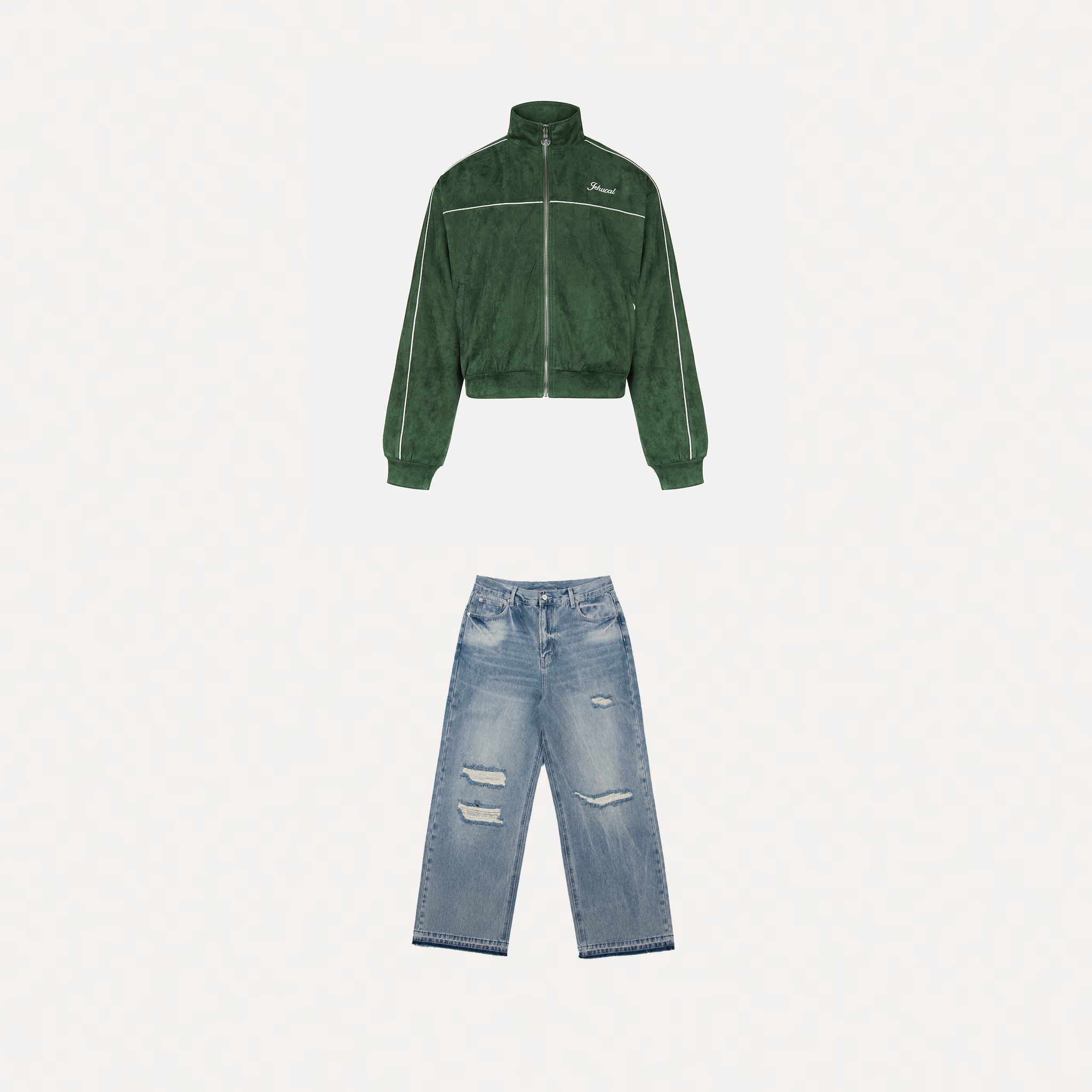 Stonewash Suede Bundle (Green)