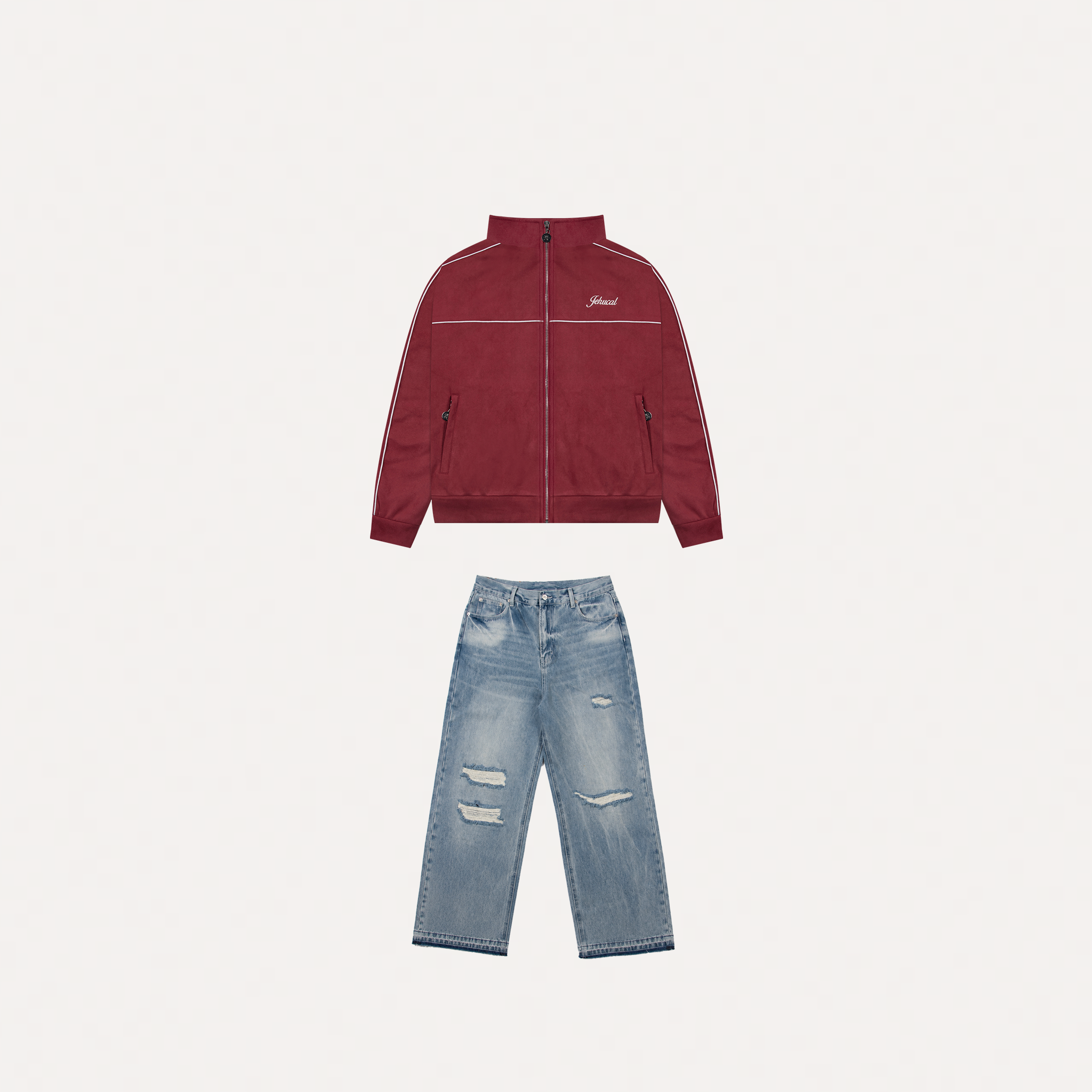 Stonewash Suede Bundle (Cherry)