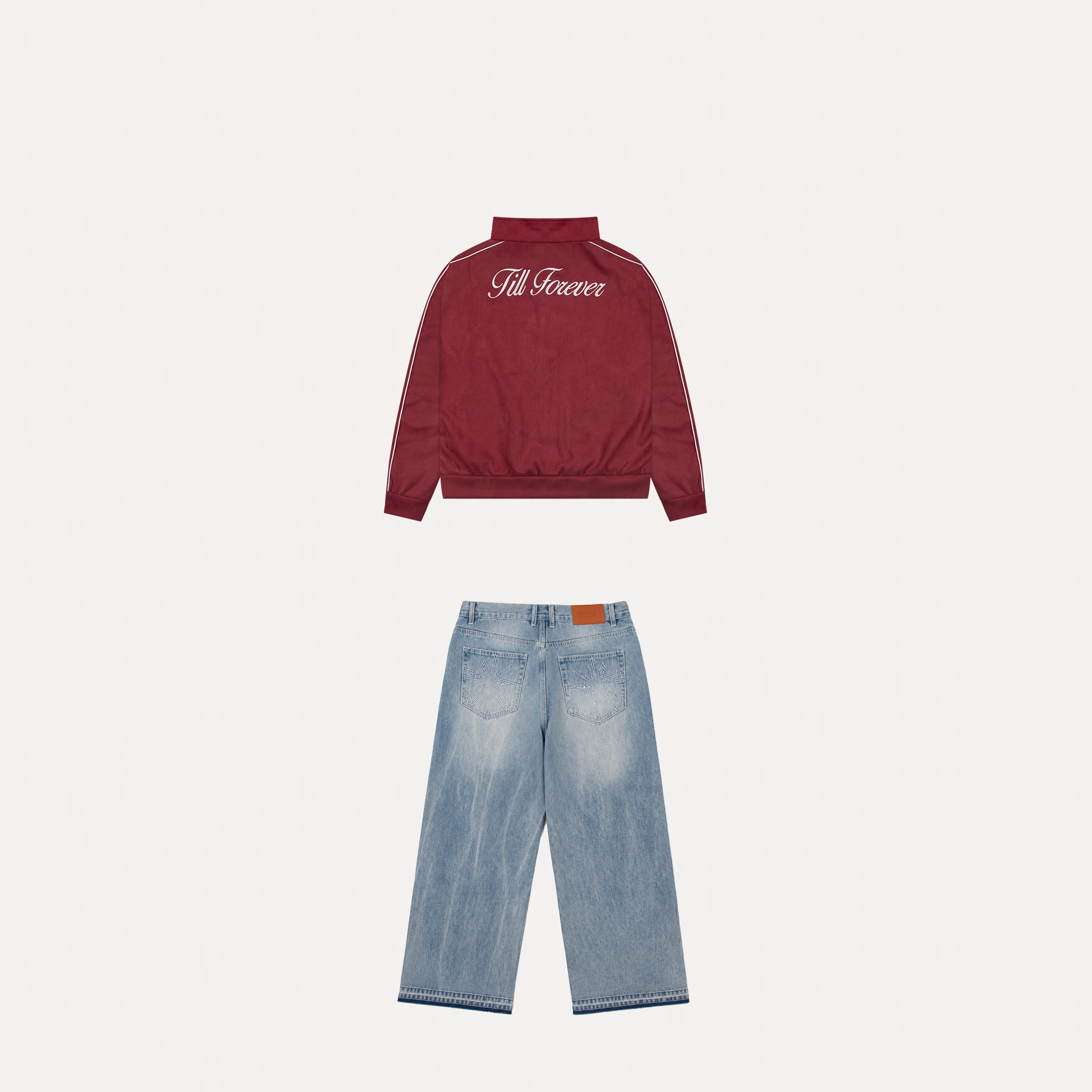 Stonewash Suede Bundle (Cherry)