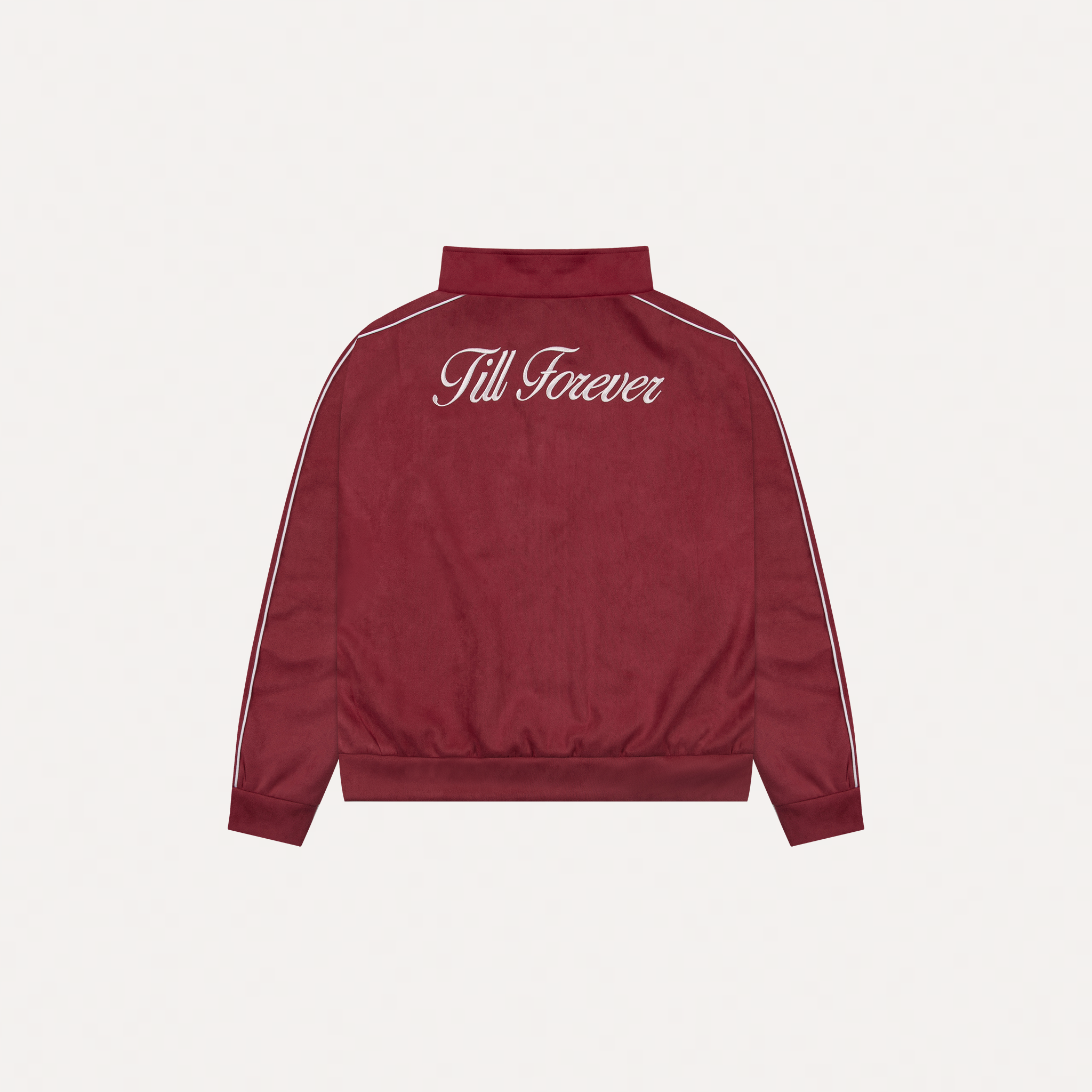Cherry Suede Track Jacket (Red)