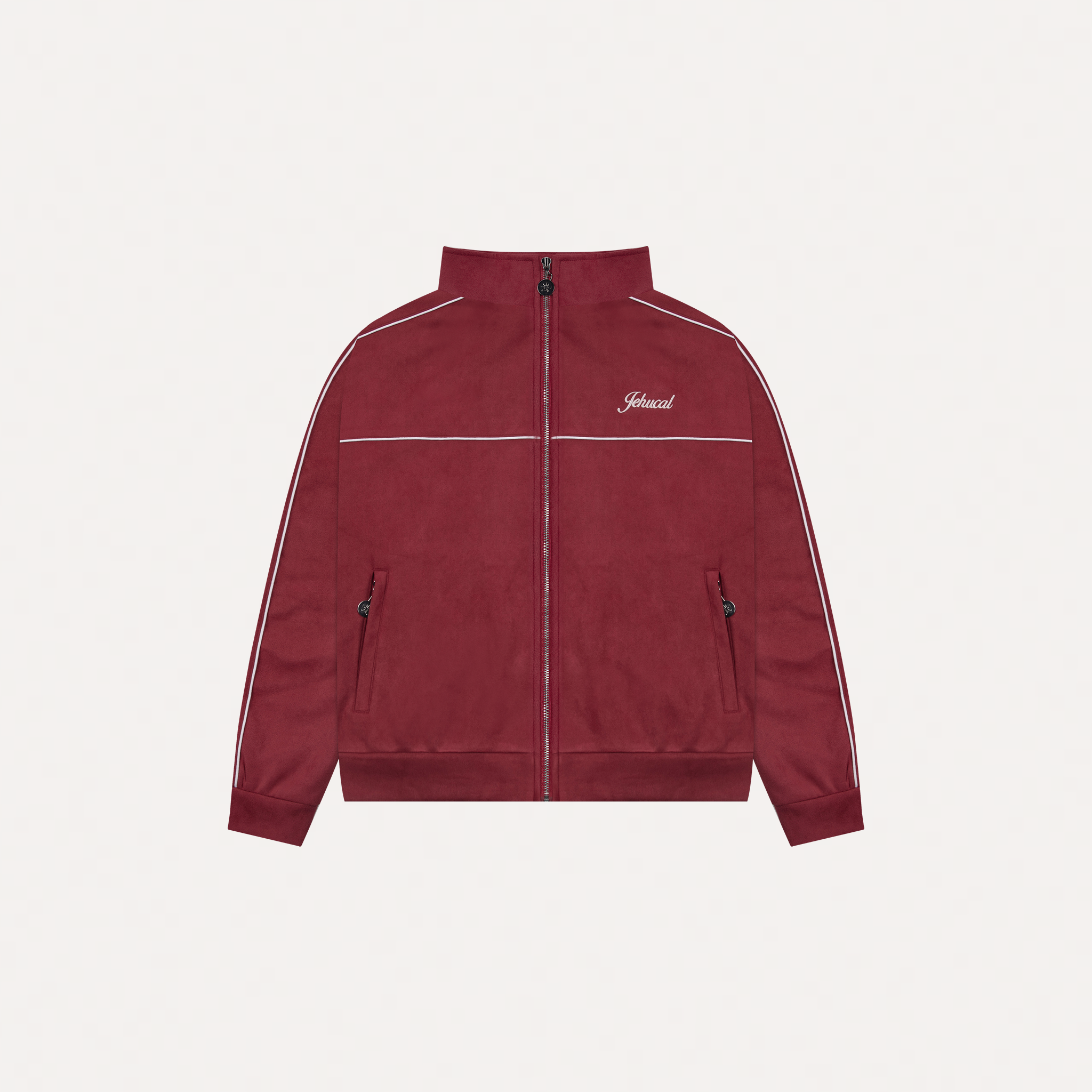 Cherry Suede Track Jacket (Red)