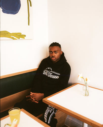 *SALE* 'CHUPA CHUPS' PUFF PRINT HOODIE (JET BLACK)
