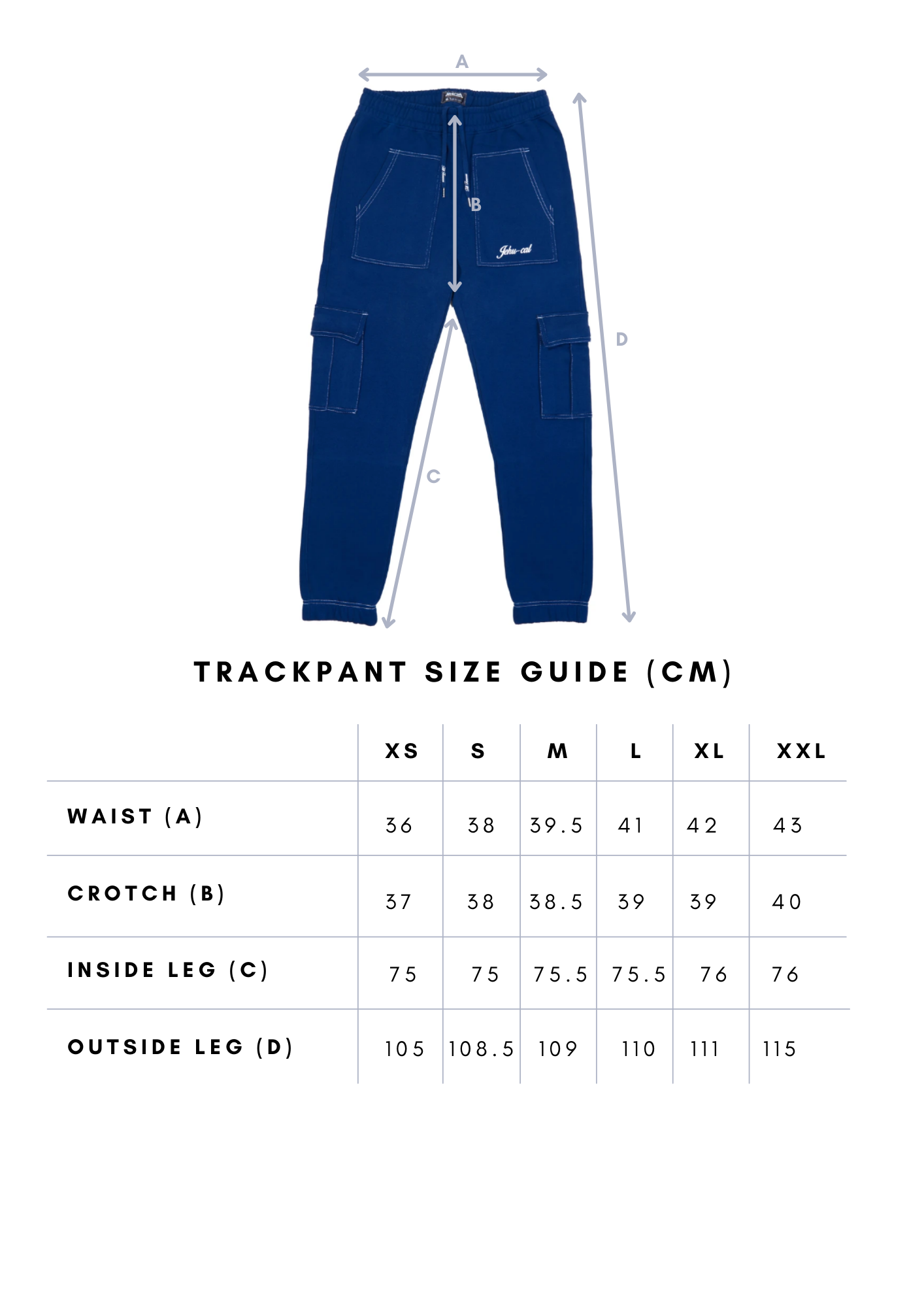 'Till Forever' Trackpants (Midnight Navy) [Archive]