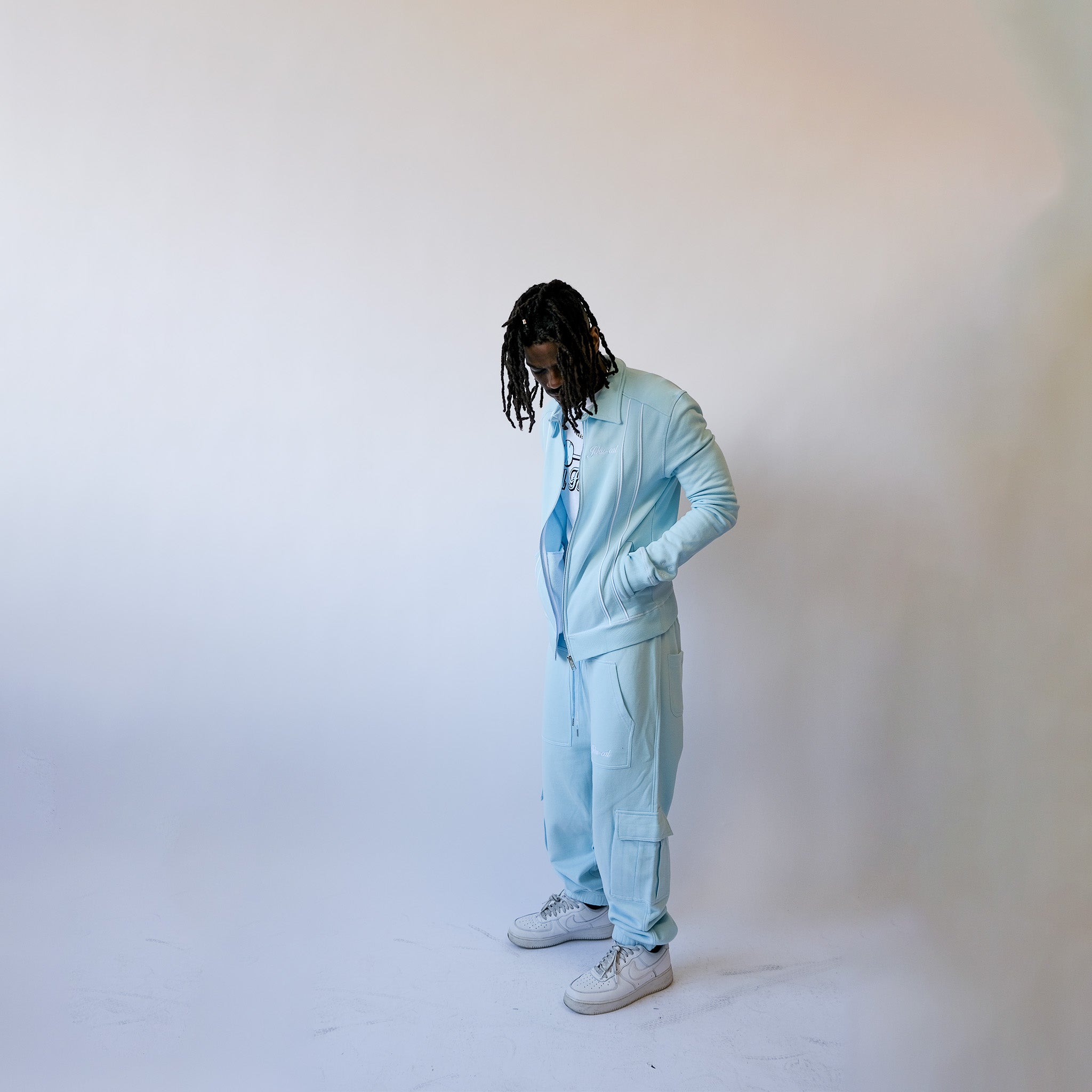 'Till Forever' Trackpants (Ice Blue) [Archive]