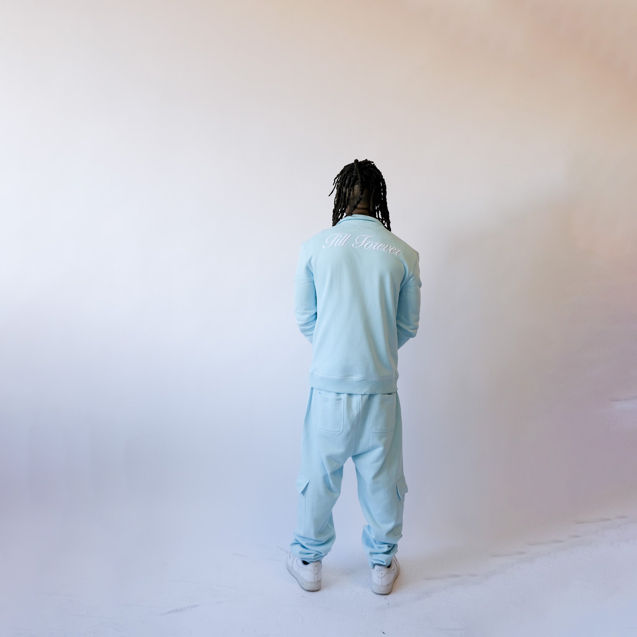 'Till Forever' Trackpants (Ice Blue) [Archive]