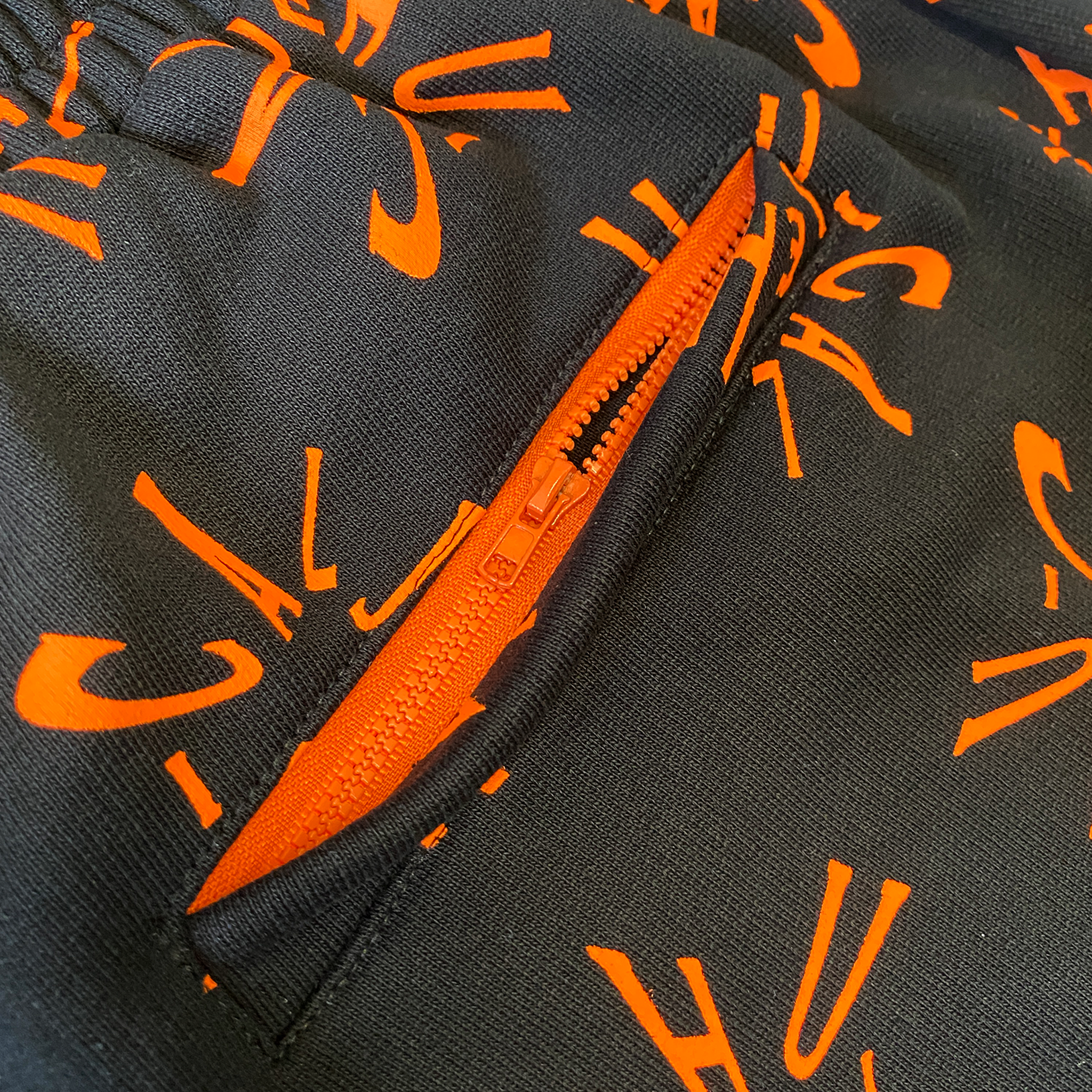Clockwork Cuffed Sweatpants (Black/Orange) [Archive]