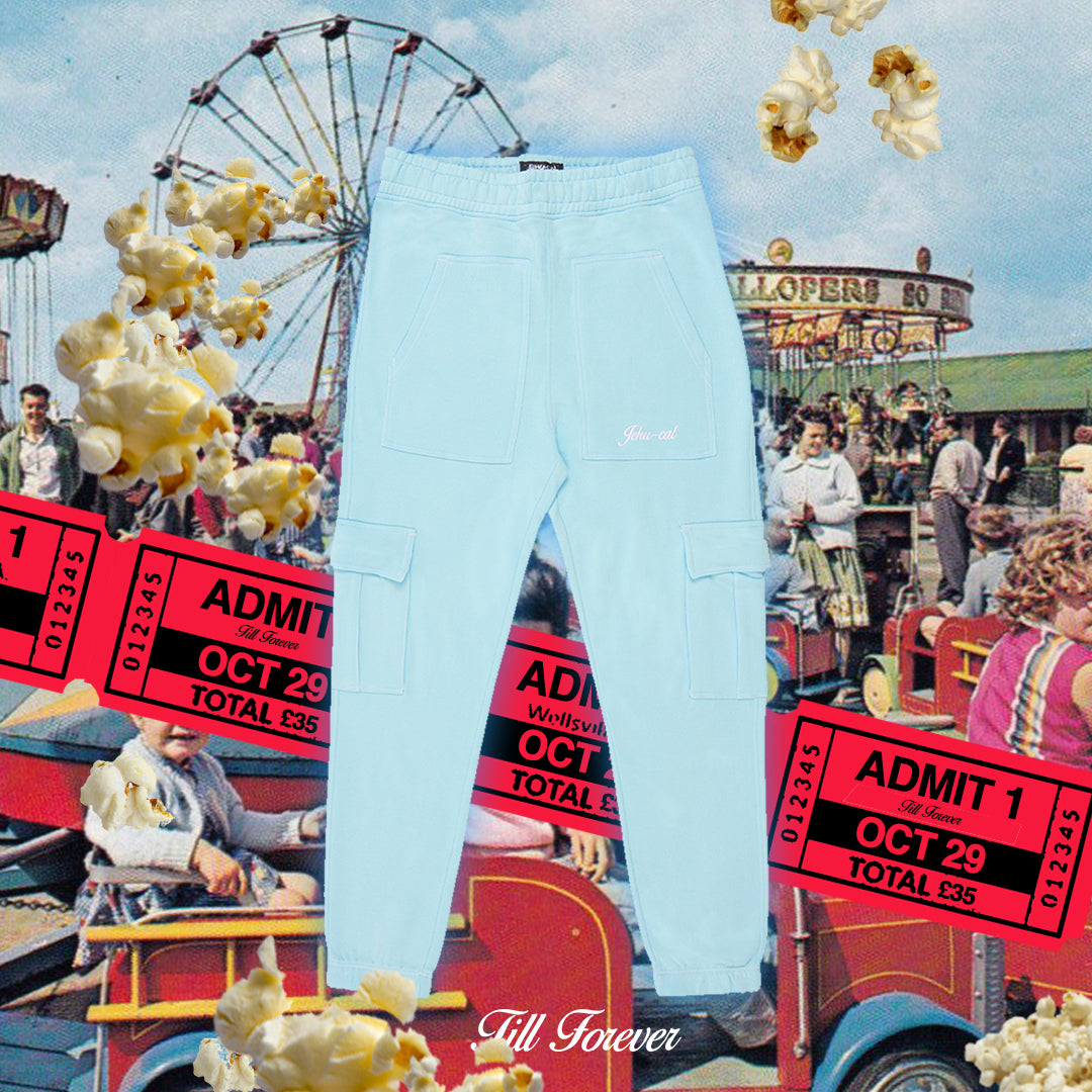 'Till Forever' Trackpants (Ice Blue) [Archive]