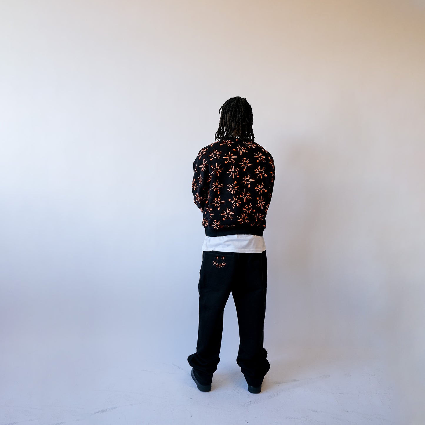 *ARCHIVE*  CLOCKWORK CREWNECK (BLACK/ORANGE)