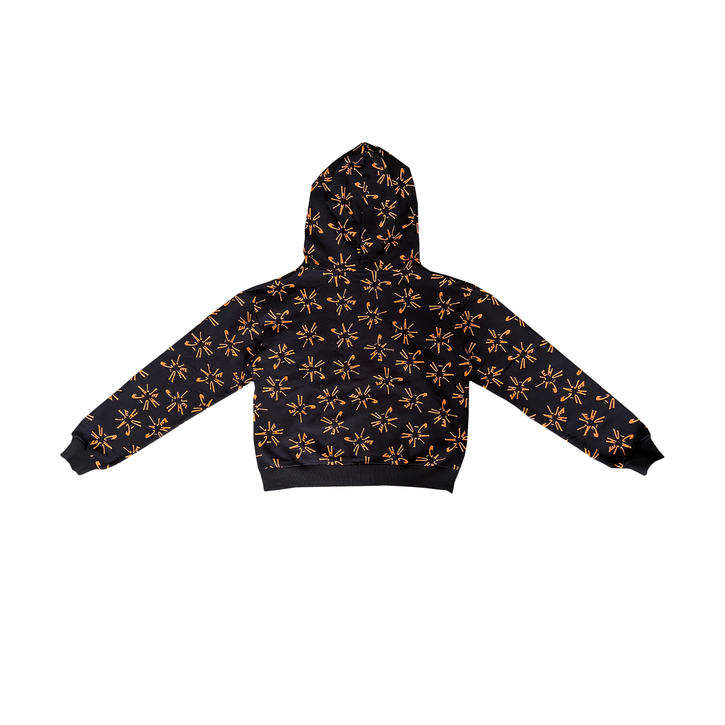 *ARCHIVE* CLOCKWORK ZIP HOODIE (BLACK/ORANGE)