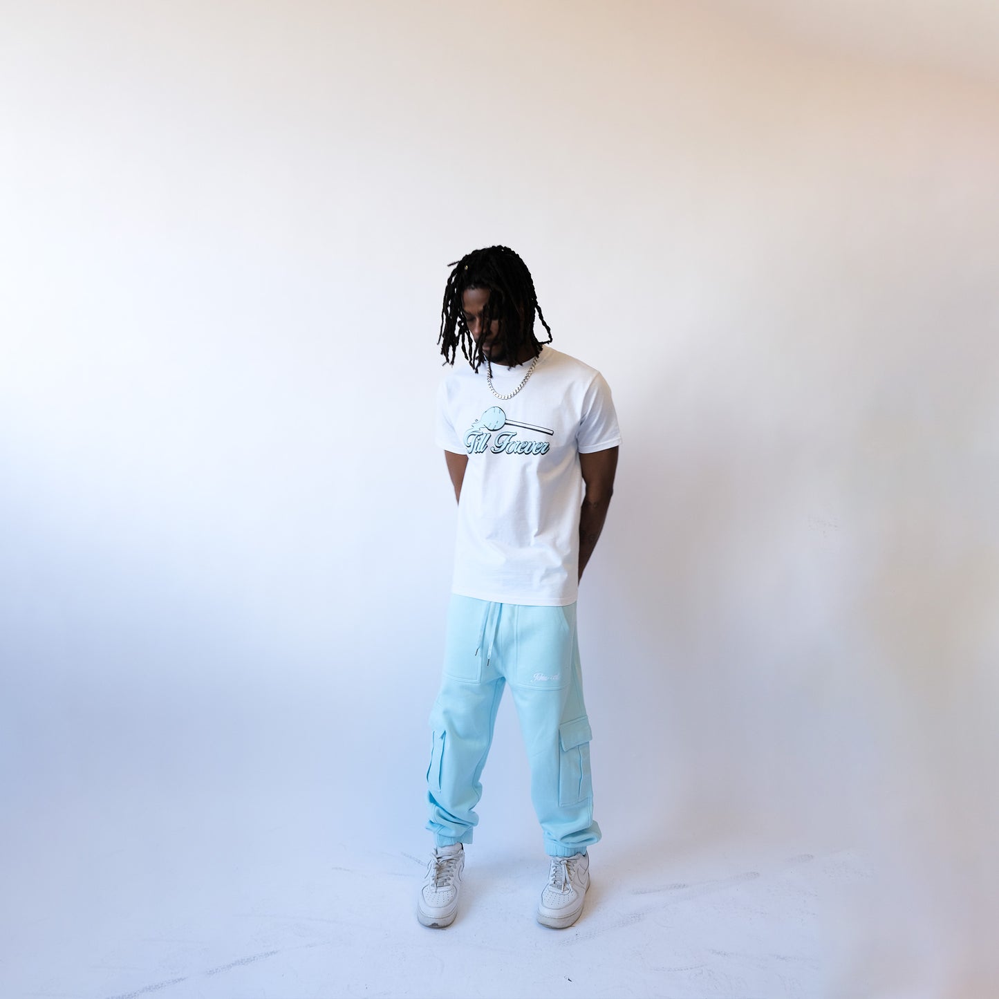 *ARCHIVE* 'TILL FOREVER' TRACKPANTS (ICE BLUE)