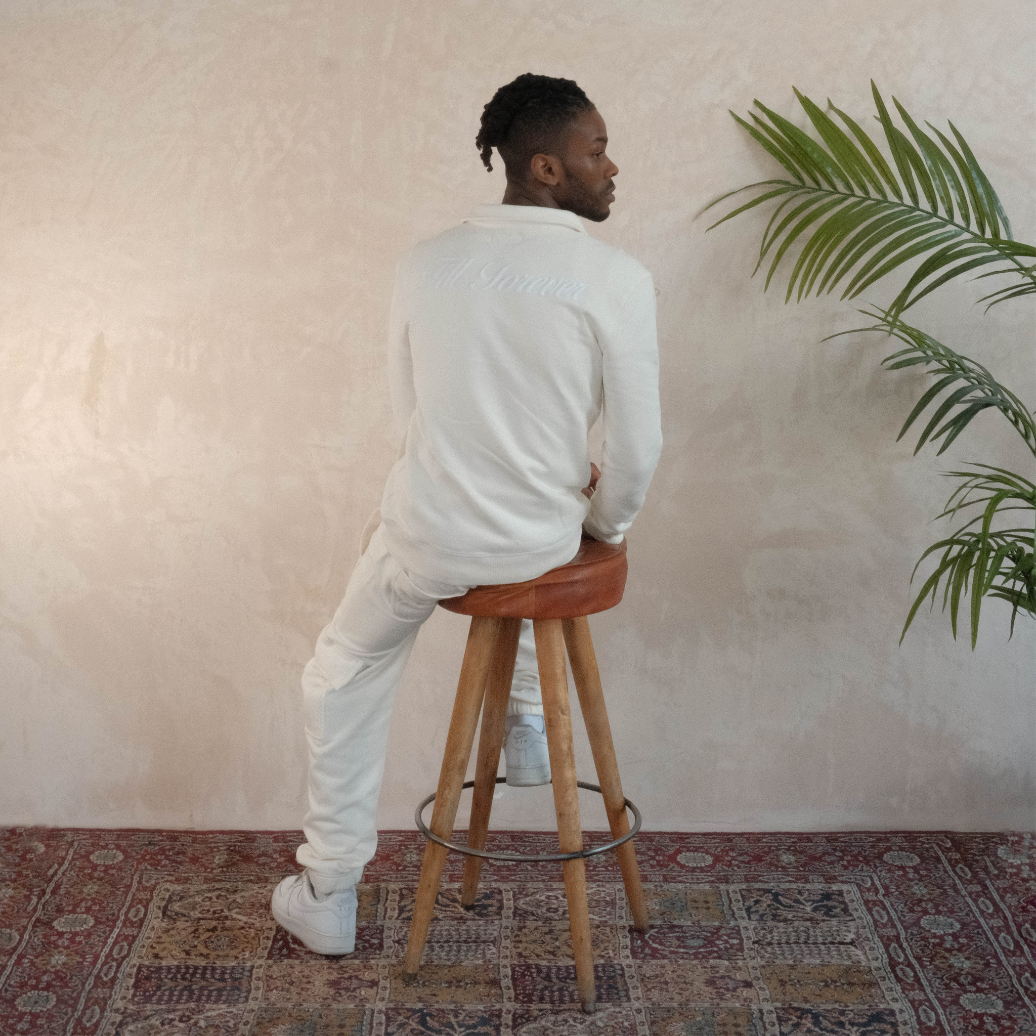'Till Forever' Trackpants (Off White) [Archive]