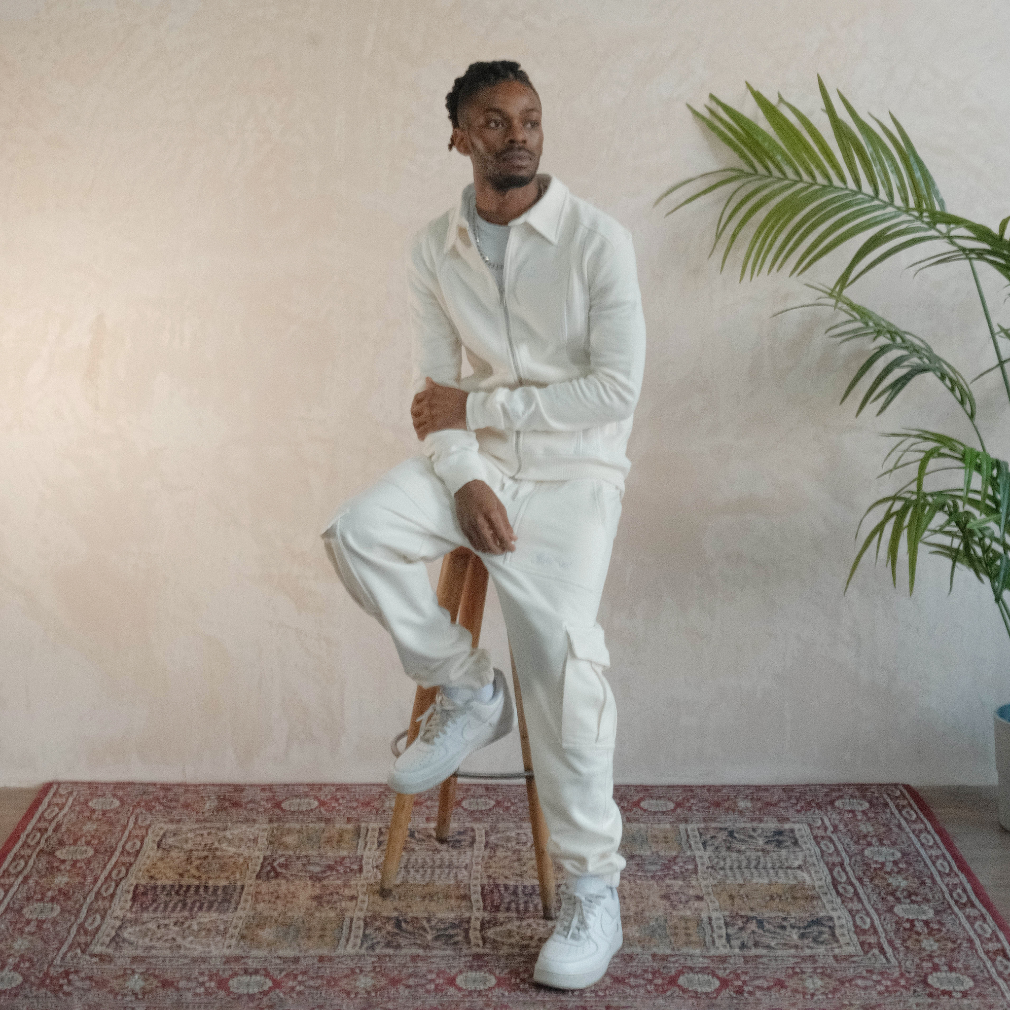 'Till Forever' Track Jacket (Off White) [Archive]