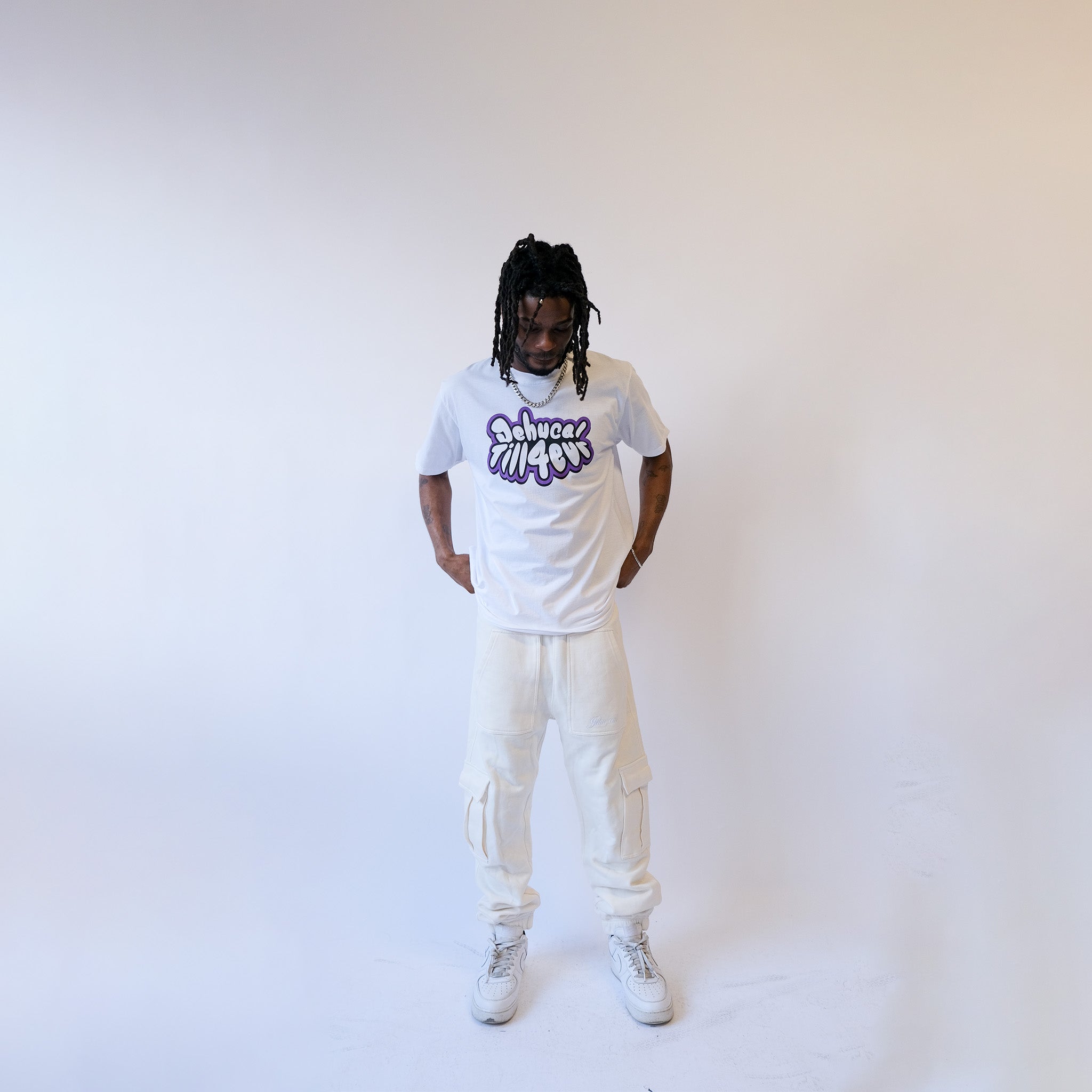 'Till Forever' Trackpants (Off White) [Archive]