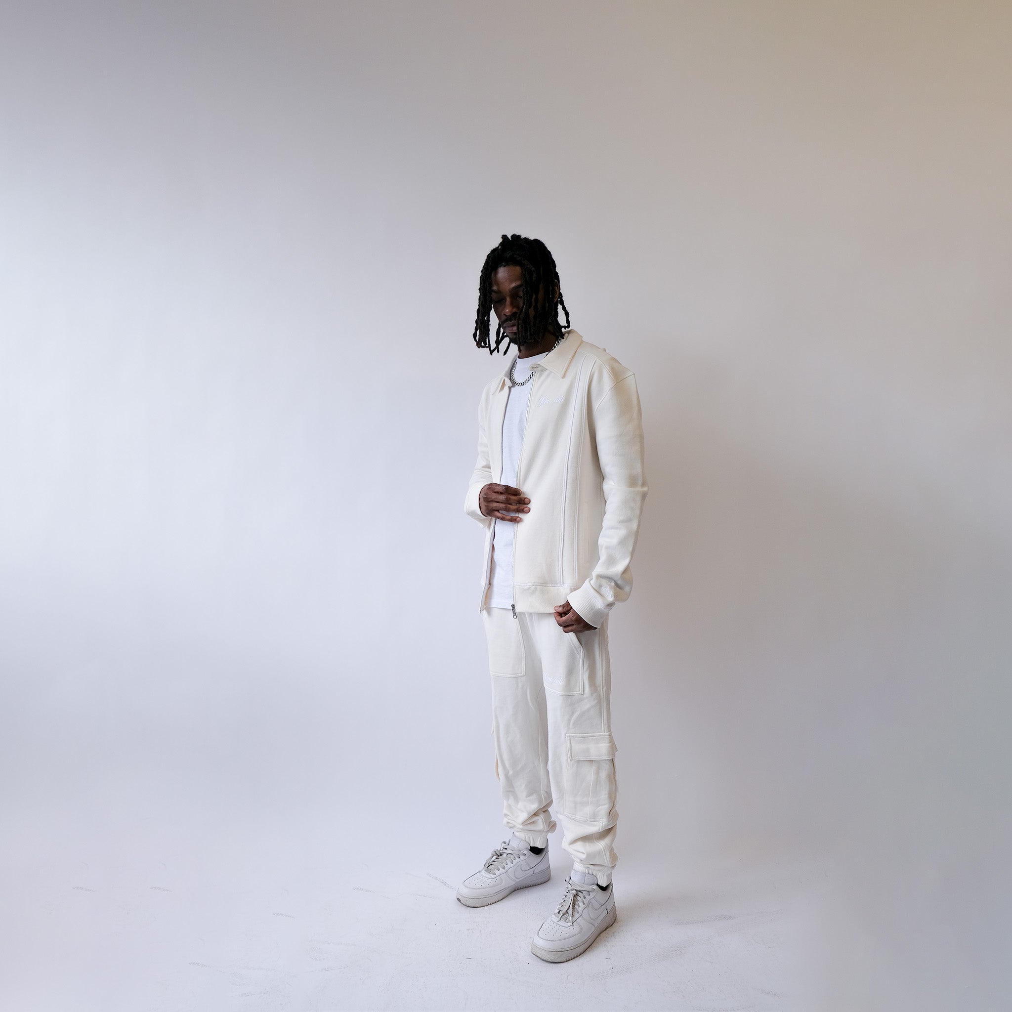 'Till Forever' Trackpants (Off White) [Archive]